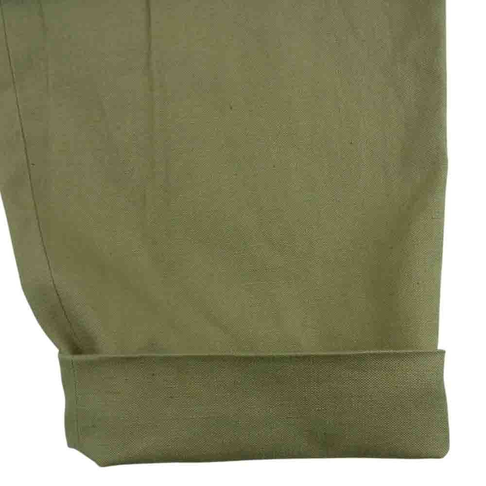 ニート 21-030-050-0070-1-0 CARUSO L’ECHOPPE 別注 ITALY SINGLE TROUSERS カルーゾトラウザー パンツ サンドベージュ系 42【中古】