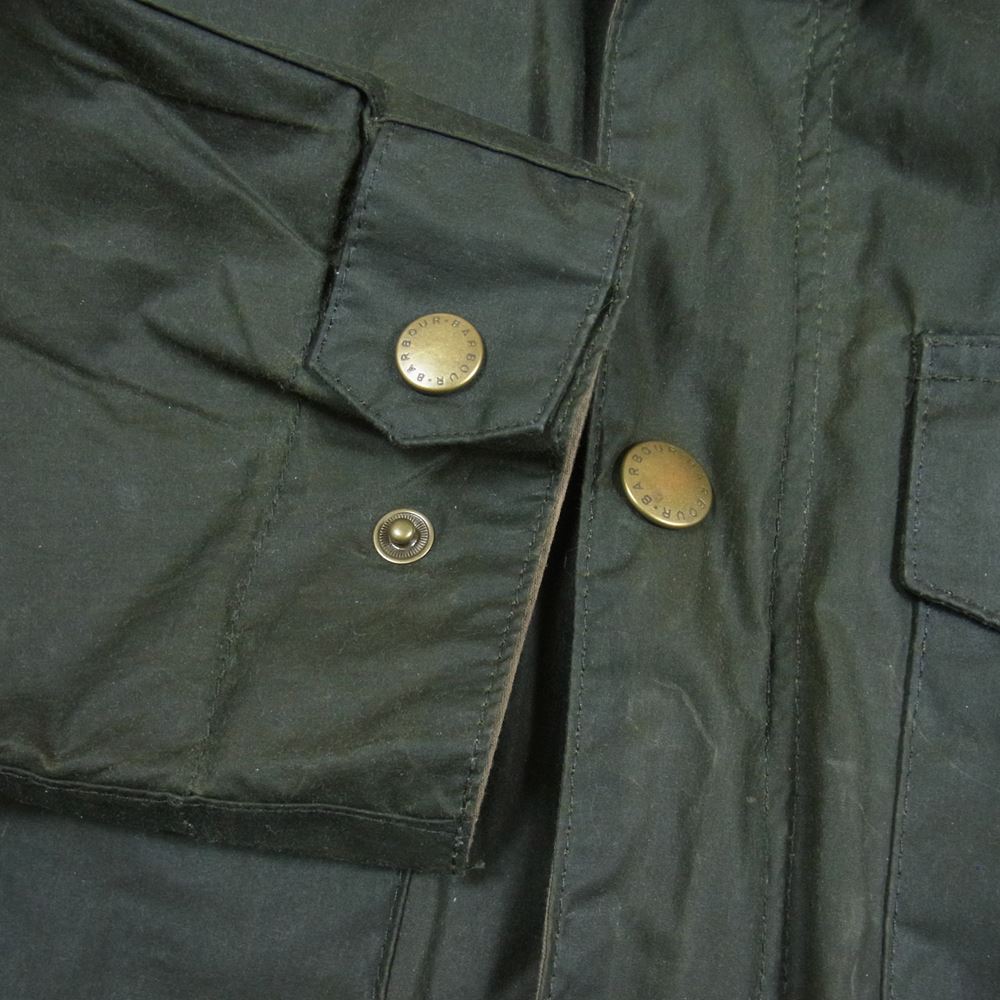 Barbour バブアー LIGHTWEIGHT Langdale Hooded Jacket オイルド コットン ジャケット モスグリーン系 S【中古】