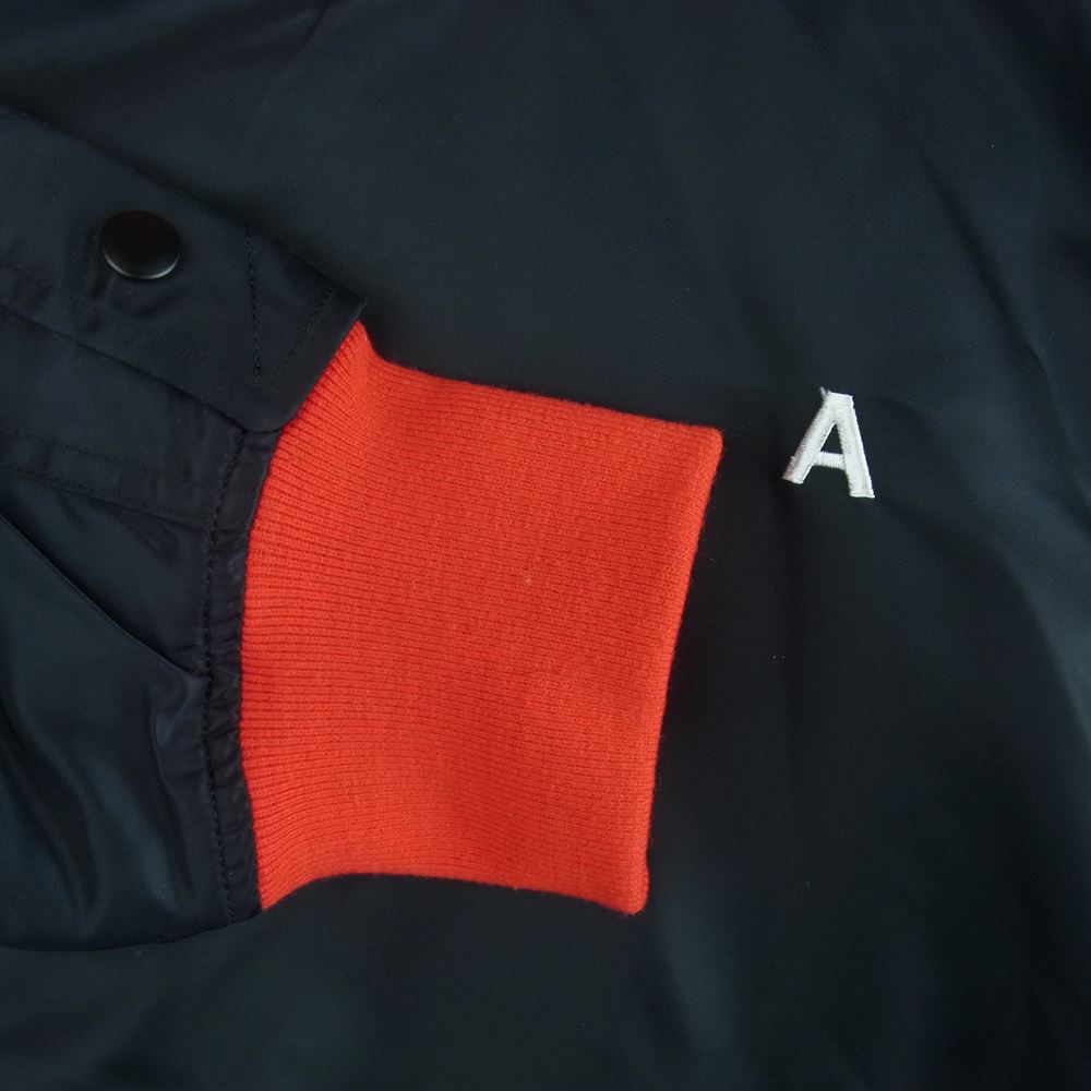 AMBUSH アンブッシュ AMBLS-102 プルオーバー MA-1 ジャケット 日本製 ブラック系 レッド系 1【中古】