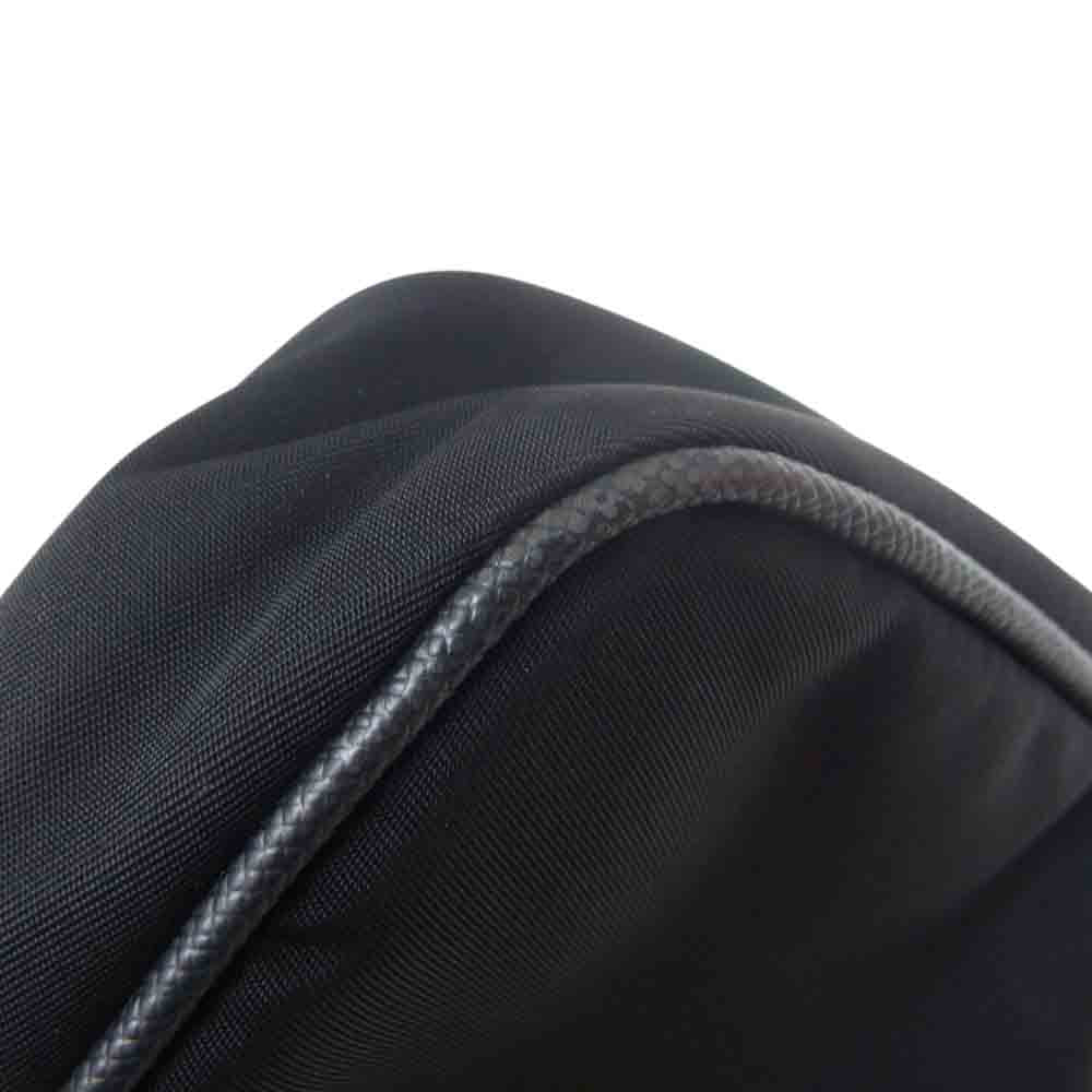 PRADA プラダ サフィアーノ ナイロン チェーン ショルダー バッグ ブラック系【中古】