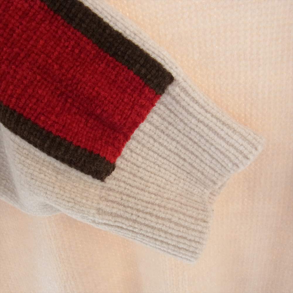 Supreme シュプリーム 22AW Stripe Chenille Sweater ストライプ シェニール セーター ベージュ系 L【中古】