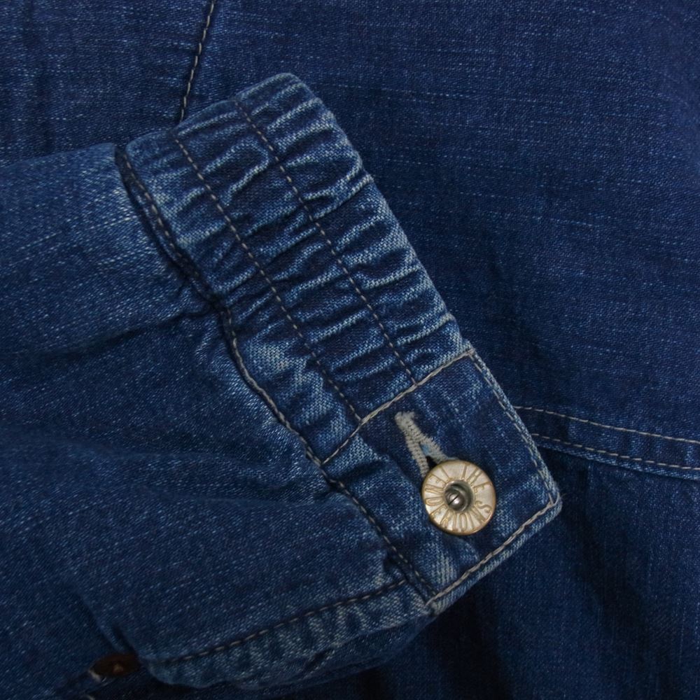 TENDERLOIN テンダーロイン 21AW DENIM BLANKET HOODED デニム ブランケット フーデッド ジャケット インディゴブルー系 S【中古】