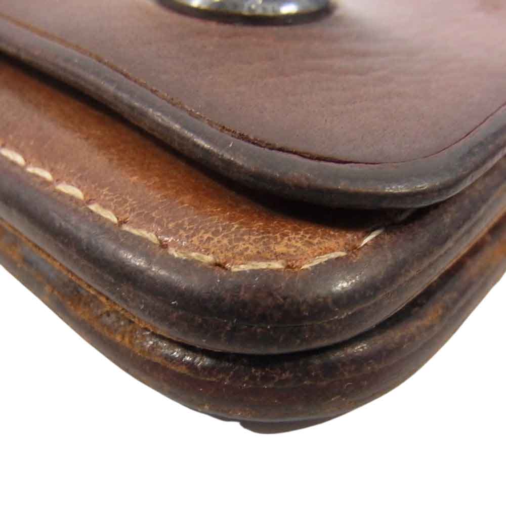 STOPLIGHT ストップライト BOOTS LEATHER アイアンクロスボタン レザー ロング ウォレット 長財布 ブラウン ブラウン系【中古】
