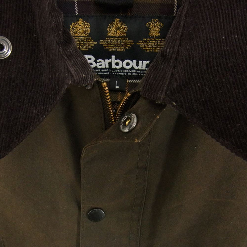 Barbour バブアー 英国製 国内正規品 Classic Beaufort クラシック ビューフォート オイルド ジャケット ブラウン系 L【中古】