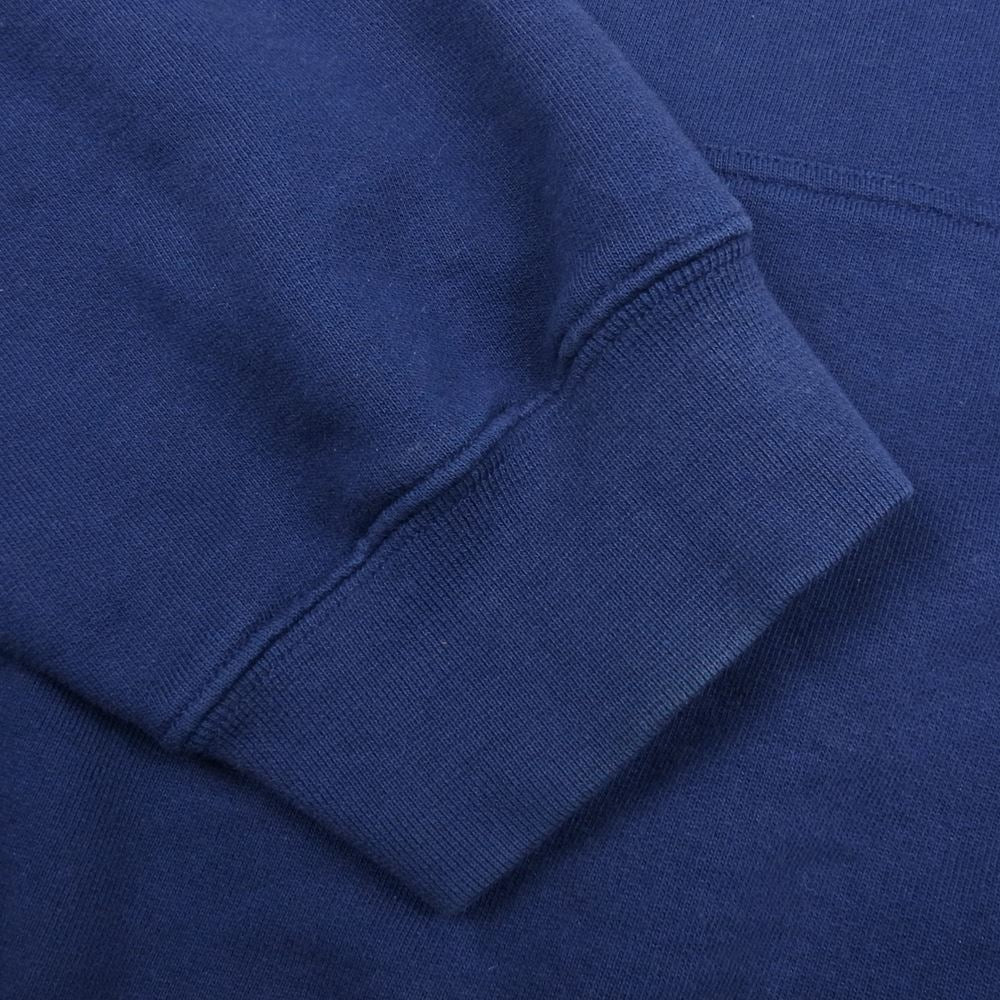 VETEMENTS ヴェトモン 17AW MAH18TR30 Haute Couture Logo Embroidered Hoodie ロゴ エンブロイダリー パーカー ネイビー系 M【中古】