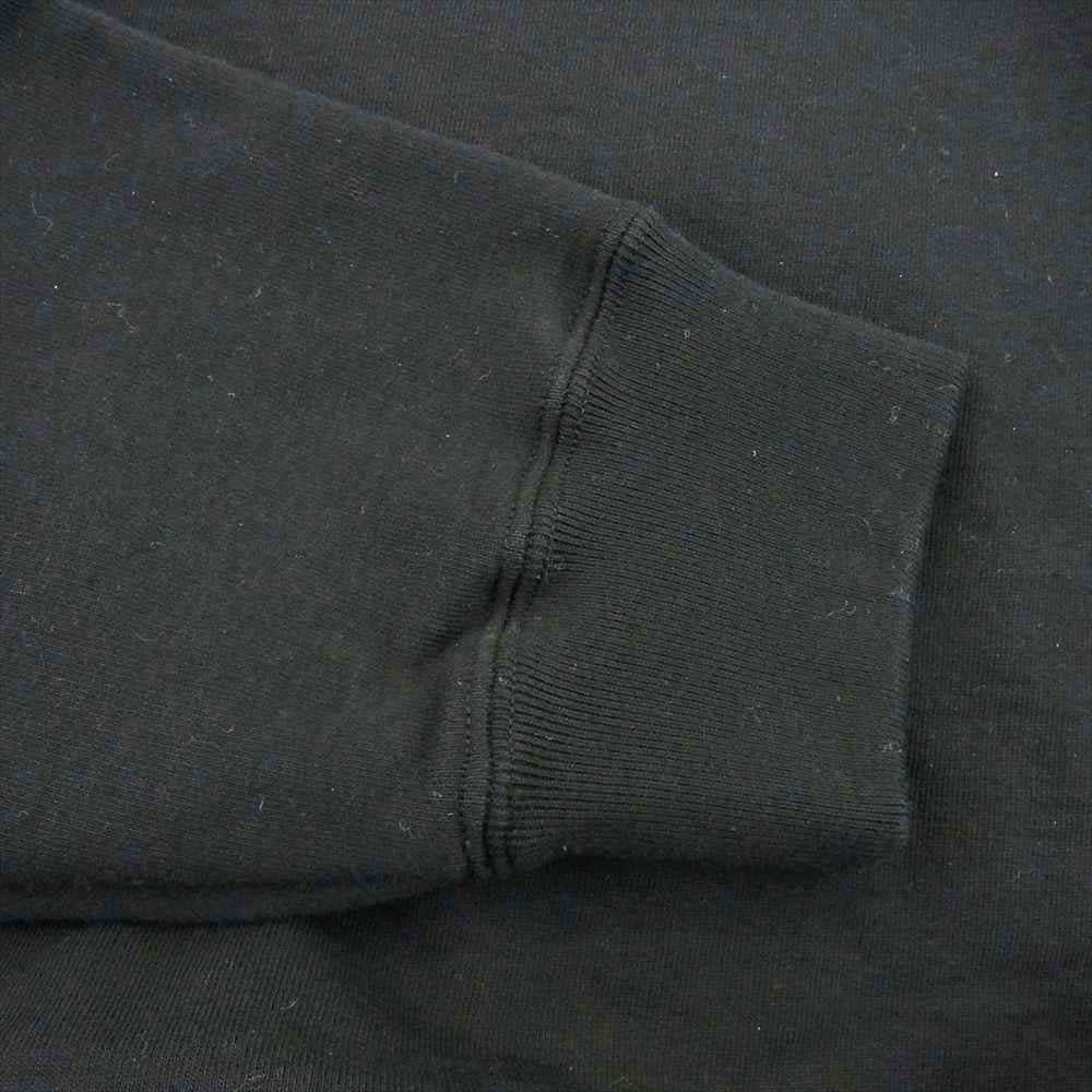 Supreme シュプリーム 20SS Metallic Rib Hooded Sweatshirt メタリック リブ パーカー ブラック系 M【中古】