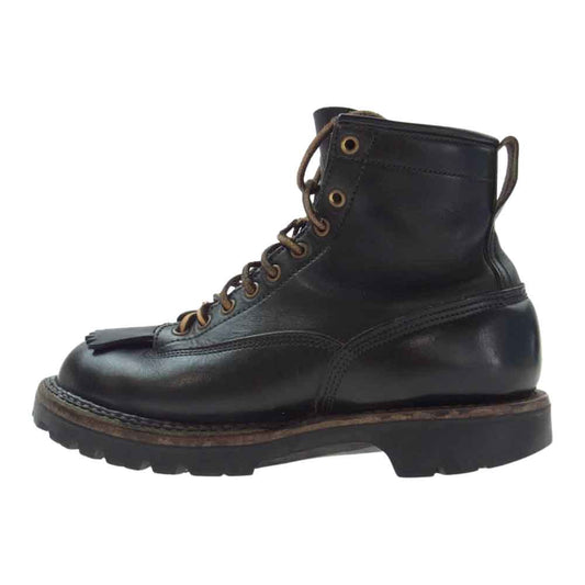 ホワイツブーツ SMOKE JUMPER スモークジャンパー レザー ブーツ ブラック系 26cm【中古】