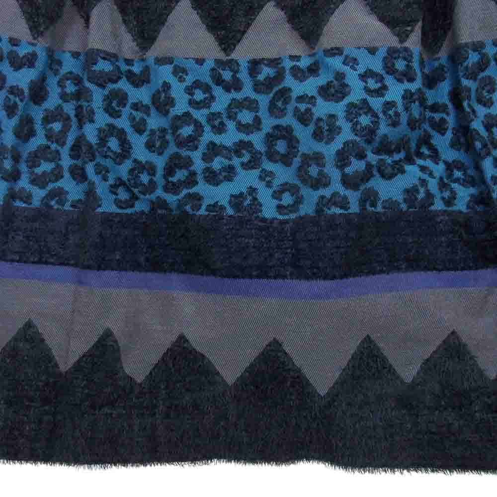 ミー イッセイミヤケ MI53FG461 ギャザー イージー スカート レオパード スカート ブラック系【中古】