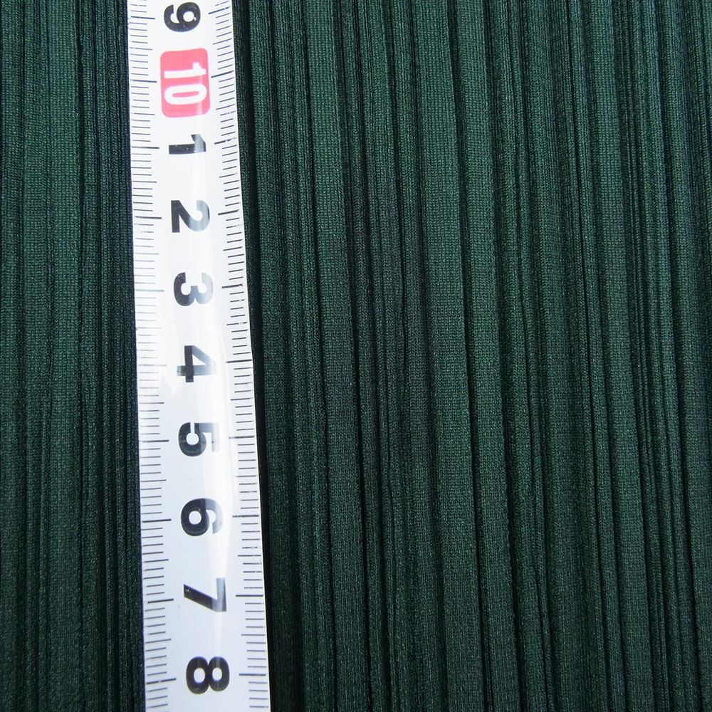 PLEATS PLEASE プリーツプリーズ イッセイミヤケ PP01-JK184 プリーツ加工 カットソー 半袖 グリーン グリーン系 3【中古】