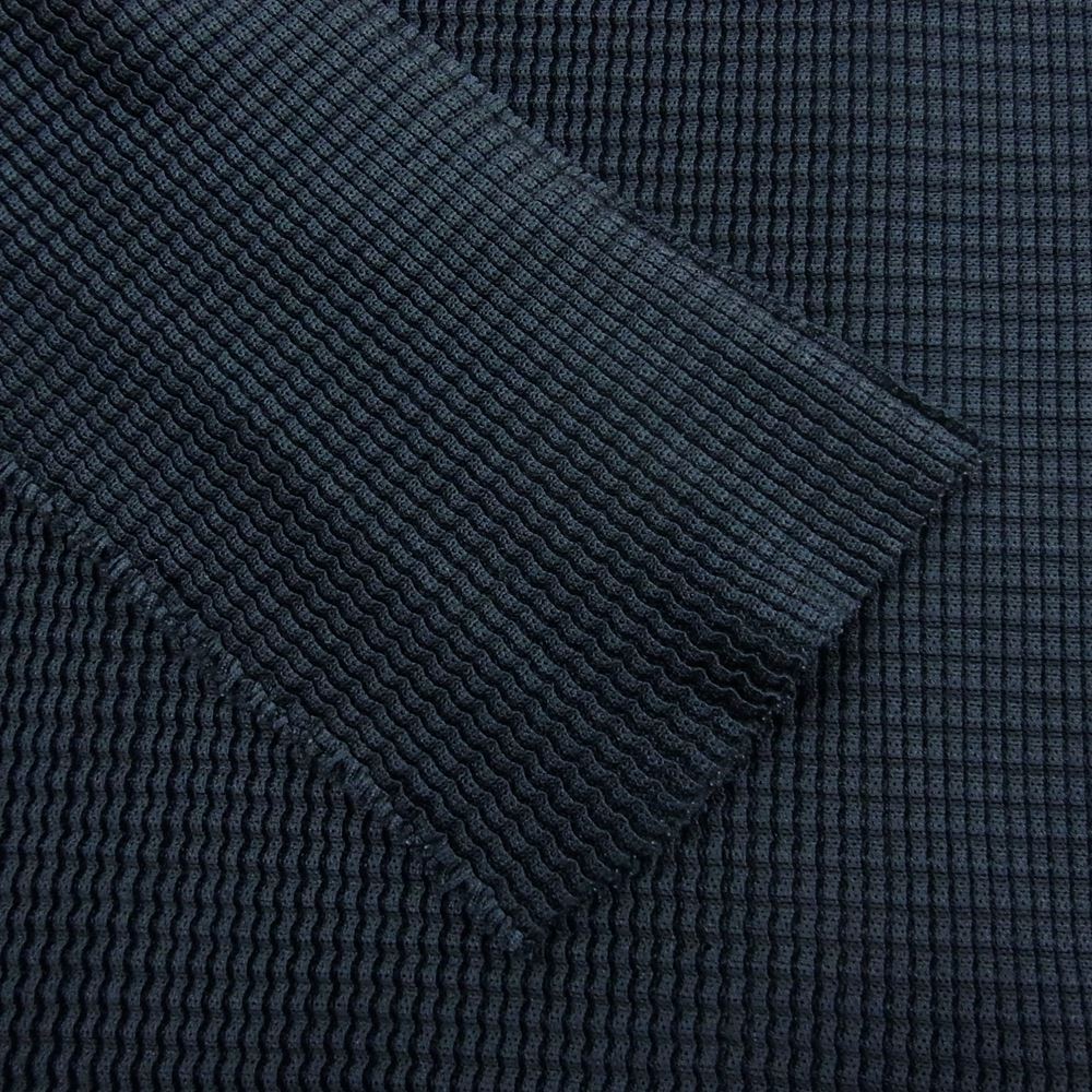 ミー イッセイミヤケ M155KJ001 プリーツ加工 ボックスプリーツ ボトルネック カットソー 長袖 ブラック ブラック系【中古】