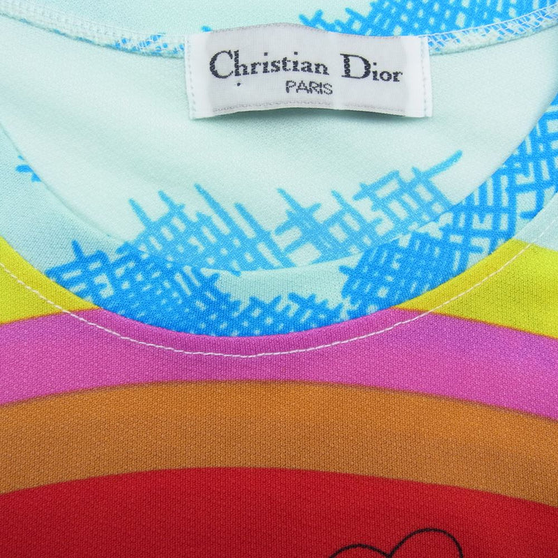 Christian Dior クリスチャンディオール DIOR ロゴ 総柄 プリント 半袖 カットソー　 マルチカラー系【中古】
