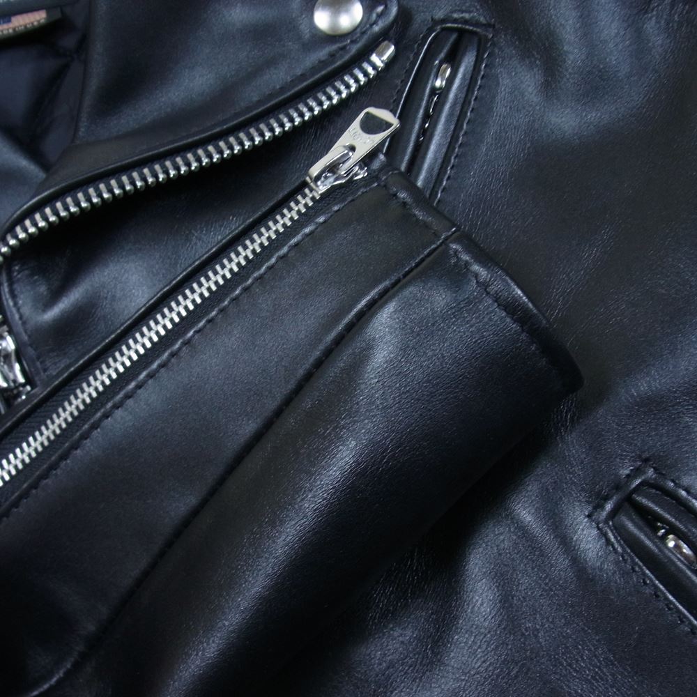 schott ショット 613UHT ONESTAR TALL ワンスター トール カウハイド ダブル ライダース ジャケット ブラック系 36【美品】【中古】