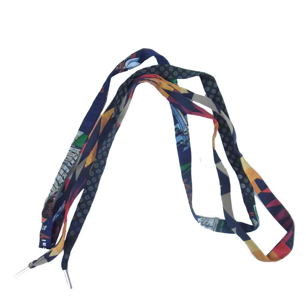 Sacai サカイ ベルト ロゴプリント シューレース モチーフ ベルト マルチカラー系【中古】 Sacai サカイ ロゴプリント シューレース モチーフ ベルト マルチ