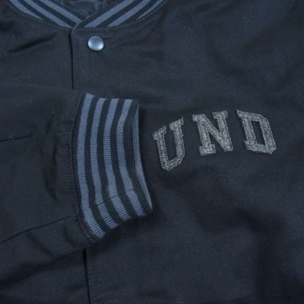UNDEFEATED アンディフィーテッド 21AW BASEBALL JACKET ベースボール ジャケット スタジャン ブラック系 XL【中古】