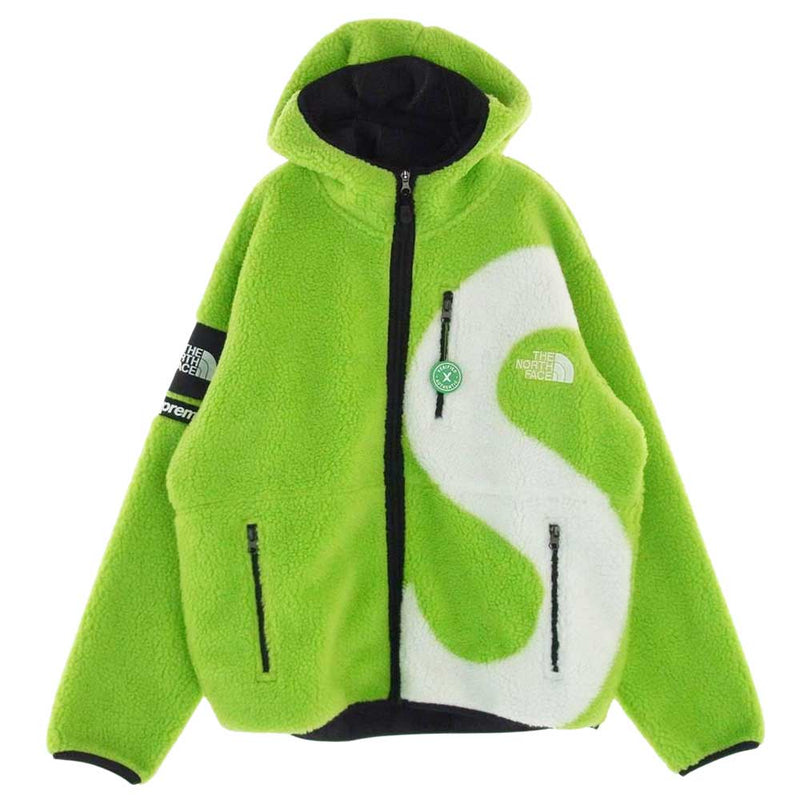 Supreme S Logo hooded fleece jacket M