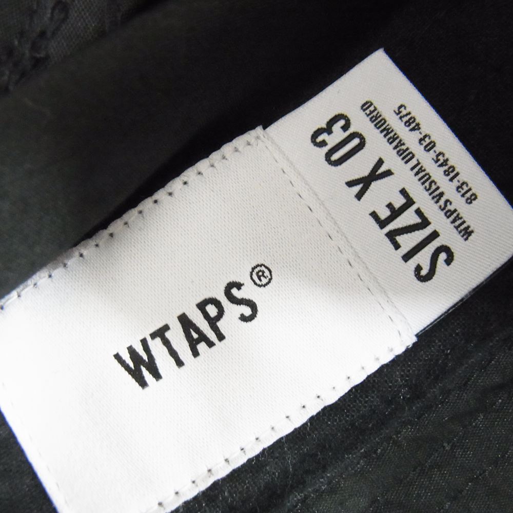 WTAPS ダブルタップス 21SS 211HCDT-HT16 JUNGLE HAT COTTON.WEATHER ジャングル ハット ブラック系 03【中古】
