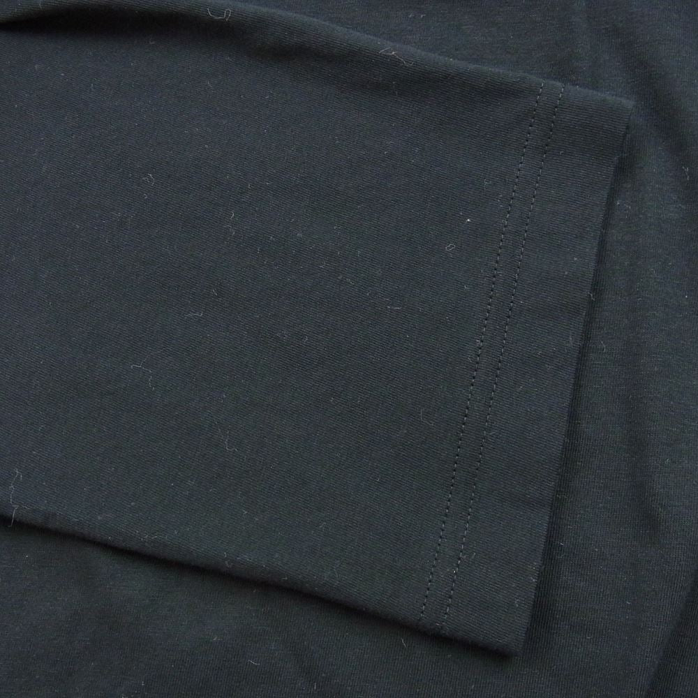 MAISON MARGIELA メゾンマルジェラ MM6 エムエムシックス 22AW S62GD0134 S23588 Vネック スタッズ エイズ カットソー 長袖 Tシャツ ブラック系 XXL【美品】【中古】