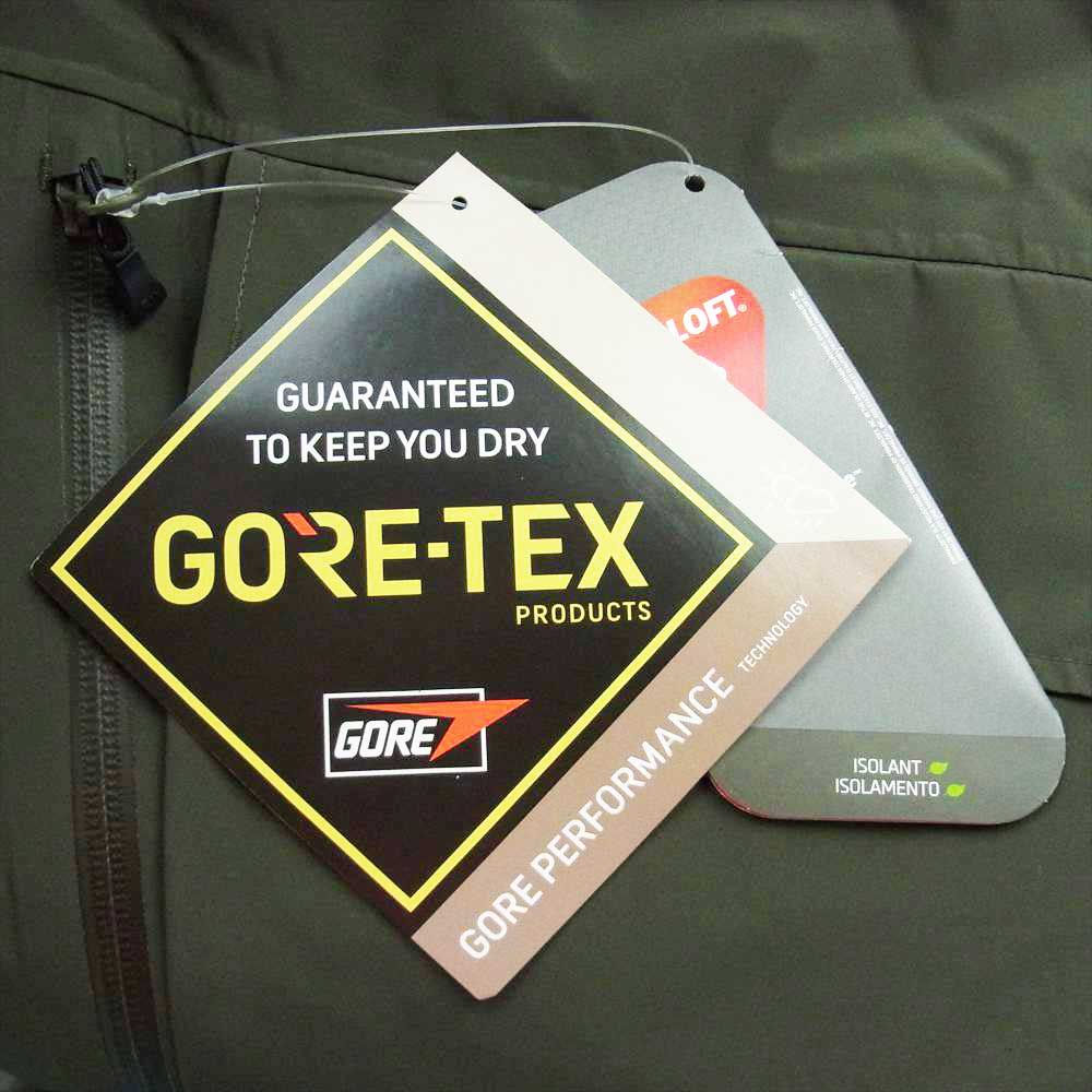 ディーベック ALMOSTBLACK オールモストブラック 22AW VF-20800129 GORE-TEX 2L SHELL ゴアテックス 2レイヤー プリマロフトシェル 中綿 ジャケット モスグリーン系 3【美品】【中古】