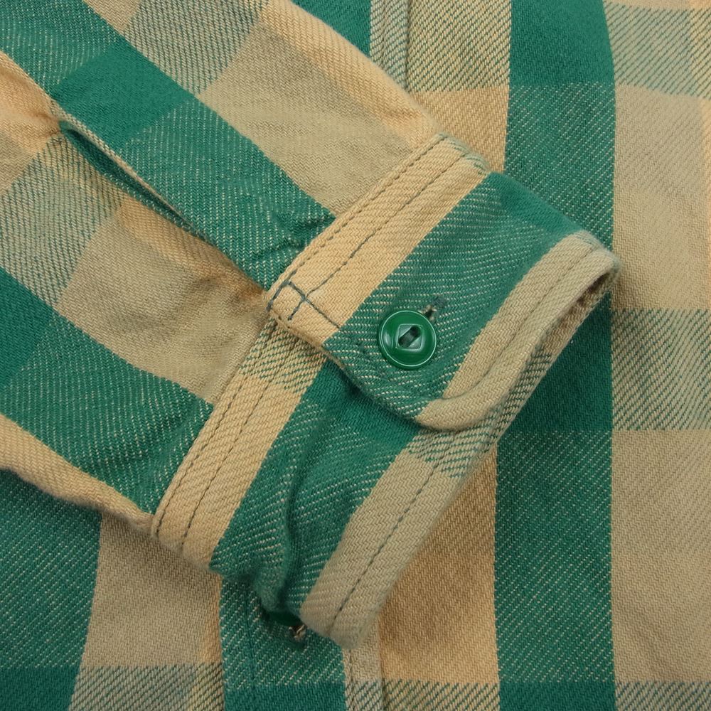 JELADO ジェラード ヘビーネル チェック シャツ グリーン系 18【中古】