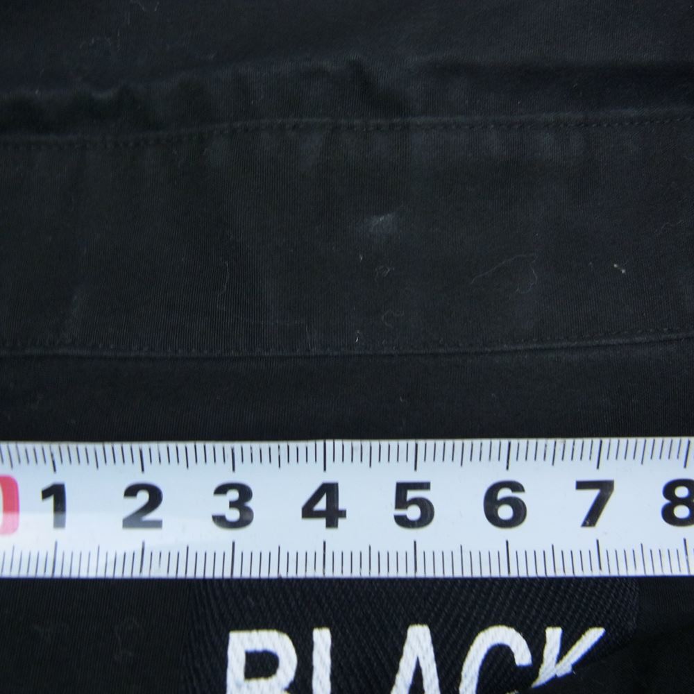 Yohji Yamamoto POUR HOMME ヨウジヤマモトプールオム 19SS HH-B84-811 Back Opening Print Shirt ブラックスキャンダル 薔薇プリント バックオープン レーヨン ロング シャツ ブラック系 2【中古】