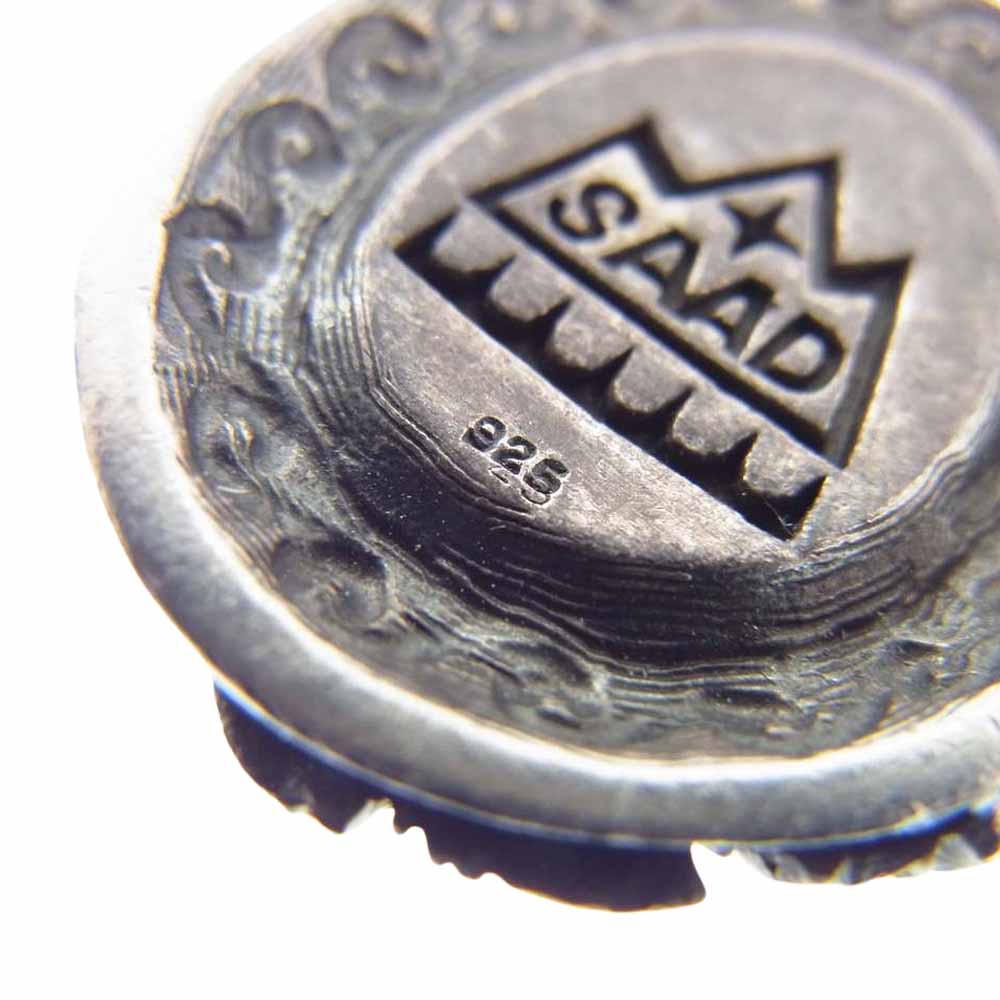 SAAD サード シルバー925 ストーン フェザー ペンダントトップ シルバー系【中古】