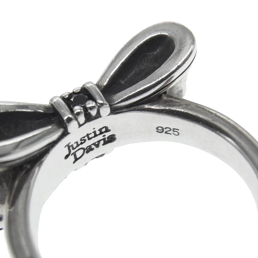 Justin Davis ジャスティンデイビス SRJ328 PROMISE プロミス リボン リング シルバー系 11号【中古】