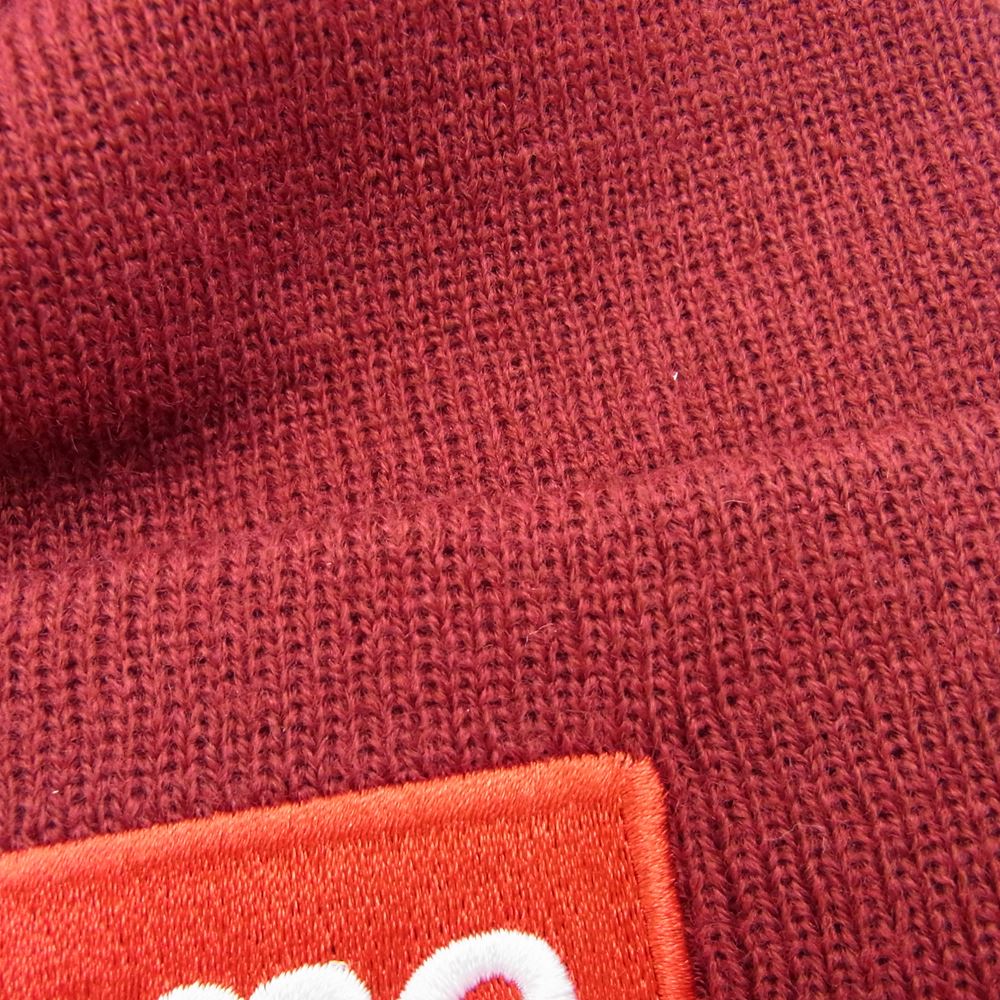 Supreme シュプリーム 22AW New Era Box Logo Beanie ニューエラ ボックス ロゴ ビーニー ニット帽 ワイン ワインレッド系【新古品】【未使用】【中古】