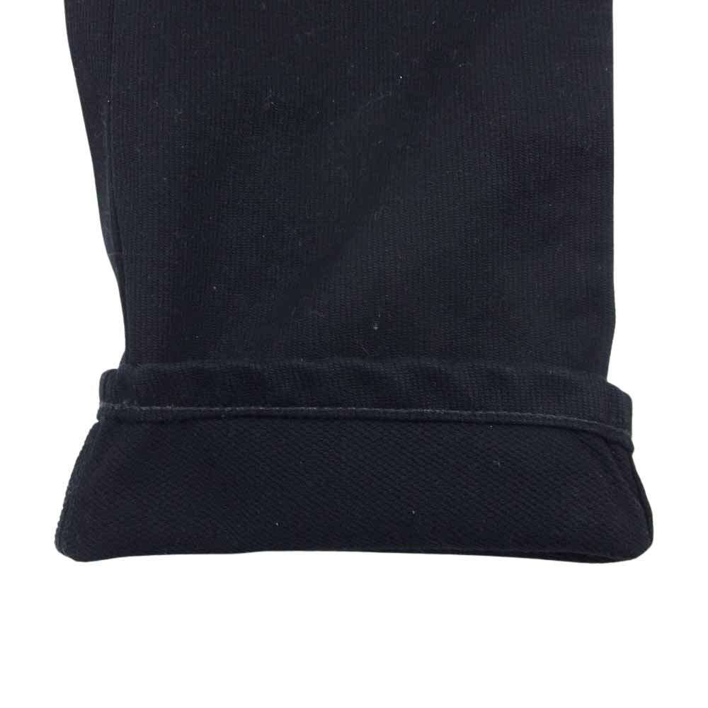 Denime ドゥニーム 黒タブ ブラック ピケ ジッパーフライ パンツ ブラック系 30【中古】