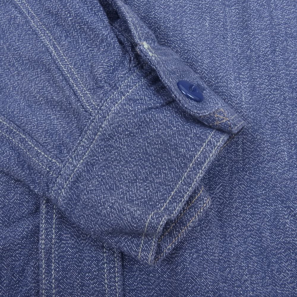 FREEWHEELERS フリーホイーラーズ neal cassady ワーク シャツ ネイビー系 14【中古】