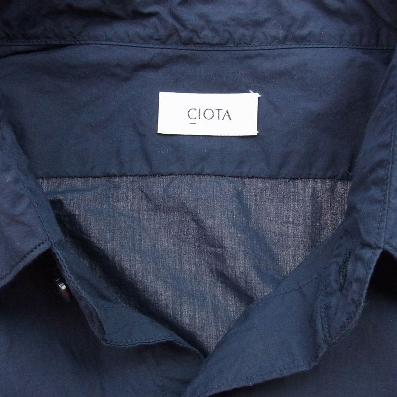 CIOTA スビンコットン タイプライター レギュラーカラーシャ