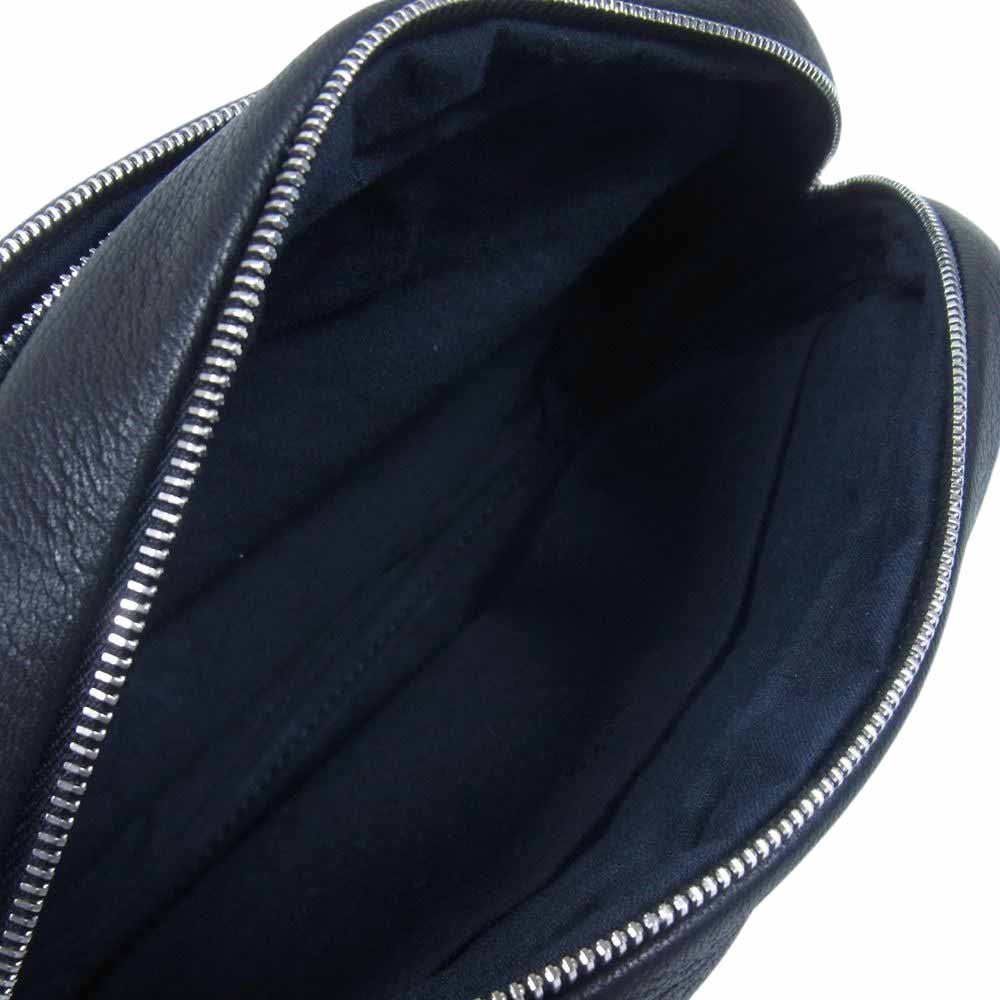 アエタ DA27 DEER LEATHER BELT POUCH S レザー ポーチ ブラック系【美品】【中古】