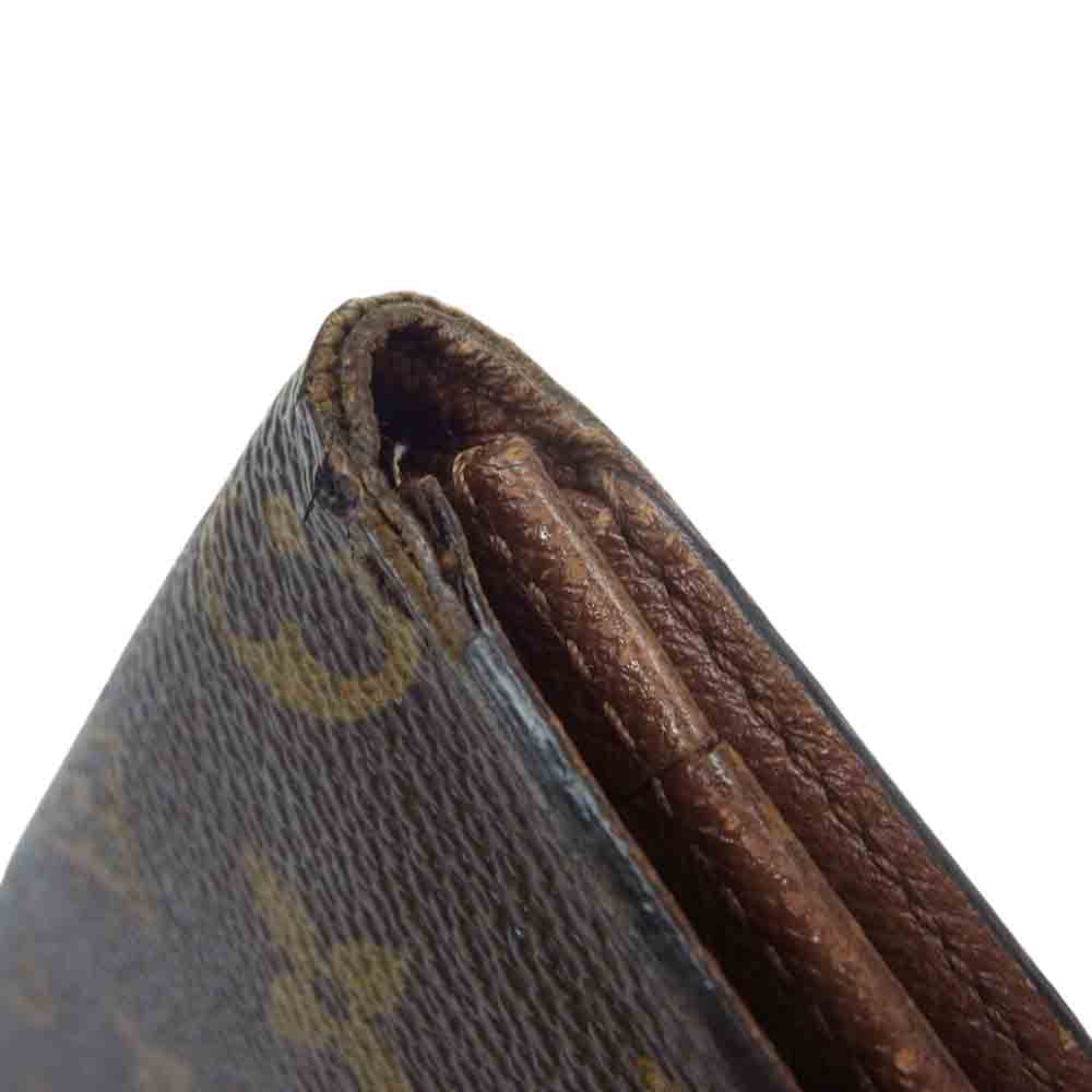 LOUIS VUITTON ルイ・ヴィトン M60825 モノグラム ポルトカルトクレディ 札入れ 長財布 ウォレット ブラウン系【中古】