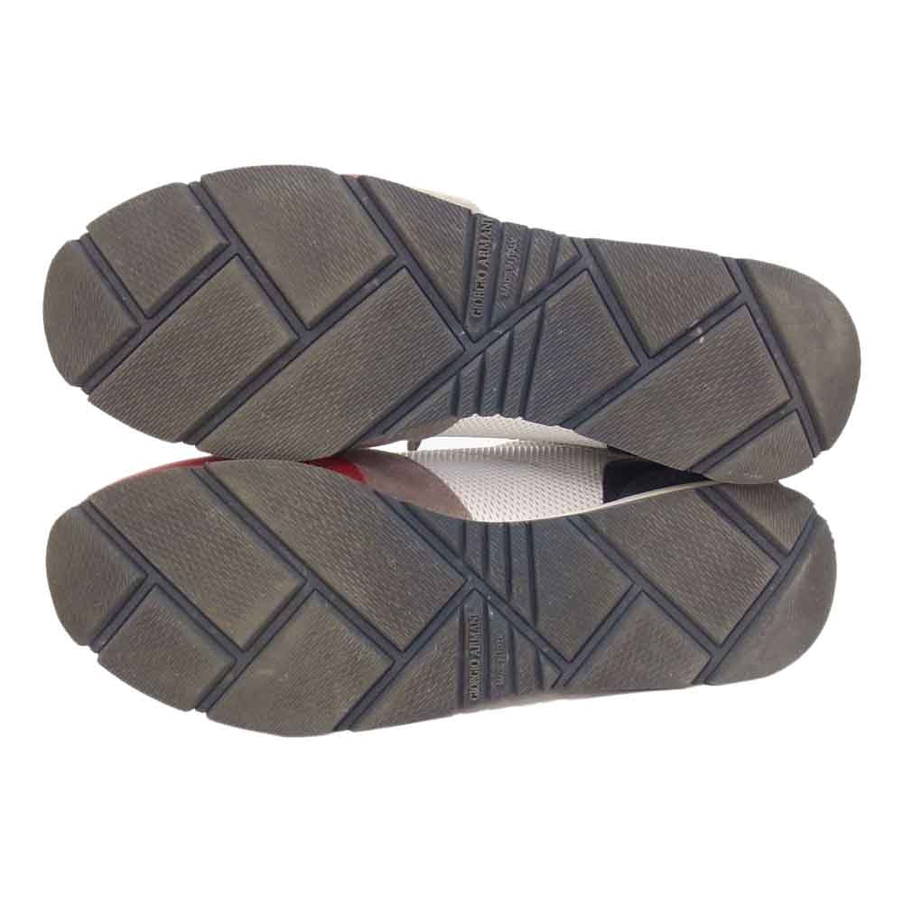 GIORGIO ARMANI ジョルジオアルマーニ X2X037 スエード レザー スニーカー マルチカラー系 8.5【中古】