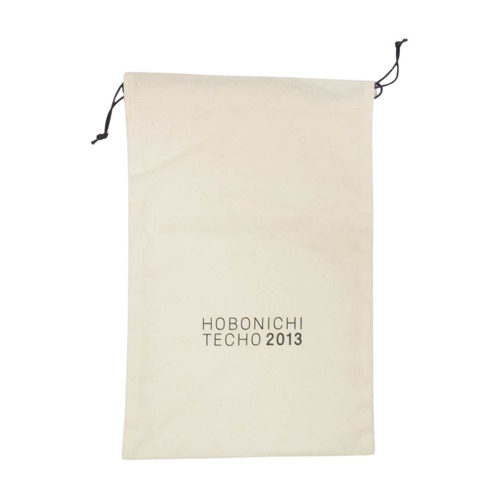 ほぼ日手帳 カズン バタフライストッパー Black Domopack ヌメ革 レザー 手帳カバー A6 シルバー系【新古品】【未使用】【中古】