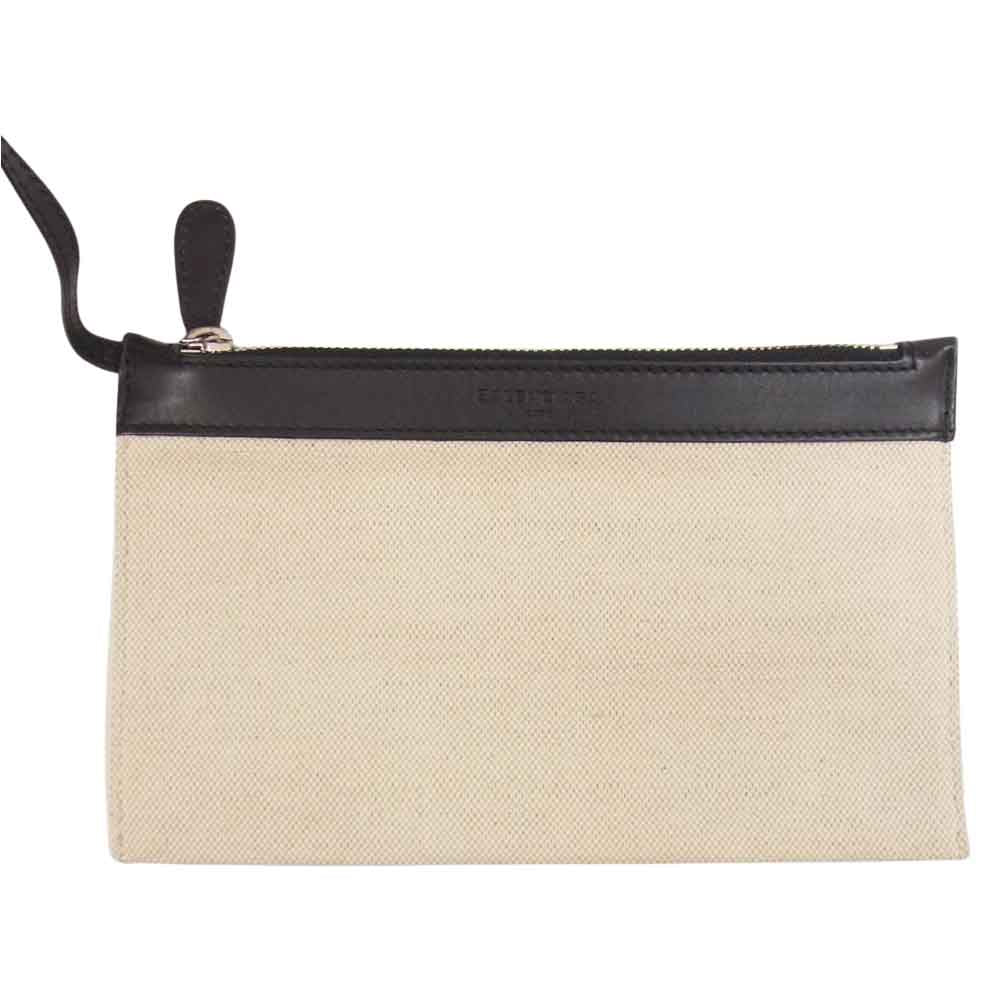 BALENCIAGA バレンシアガ 339933 ネイビーカバス キャンバス×レザー トートバッグ ベージュ オフホワイト系【中古】