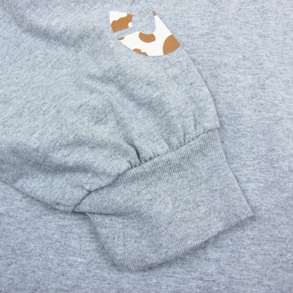 サプール A0021-136 NIGHT SAFARI SLEEVE LOGO L/S T-SHIRT 袖ロゴプリント 長袖シャツ グレー系 XXL【美品】【中古】