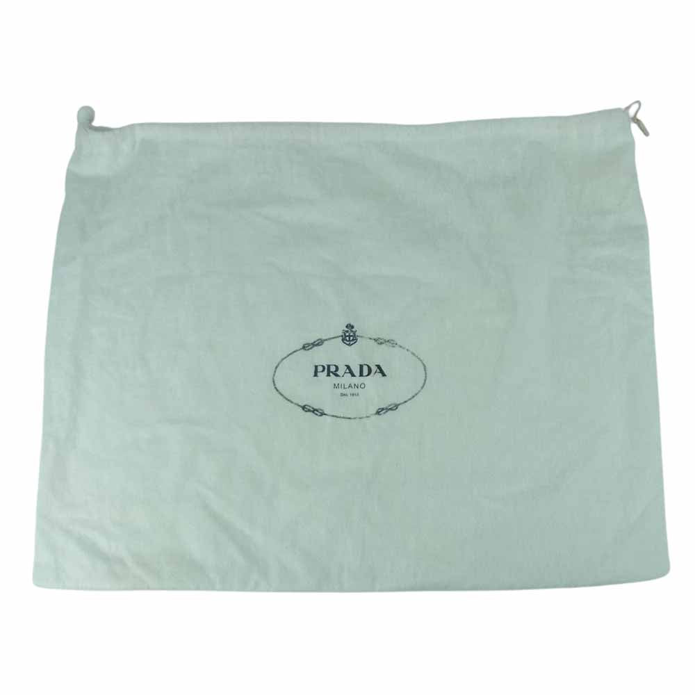 PRADA プラダ JAPAN LIMITED EDITION レザー ビニール ゴールド金具 2Way バッグ ブルー系【中古】