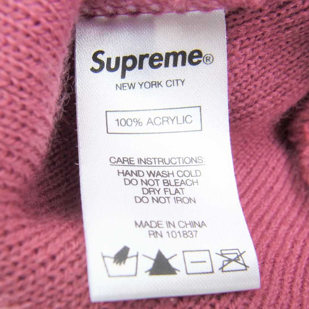 Supreme シュプリーム 18AW 1-800 Beanie ビーニー ニットキャップ ピンク系【中古】