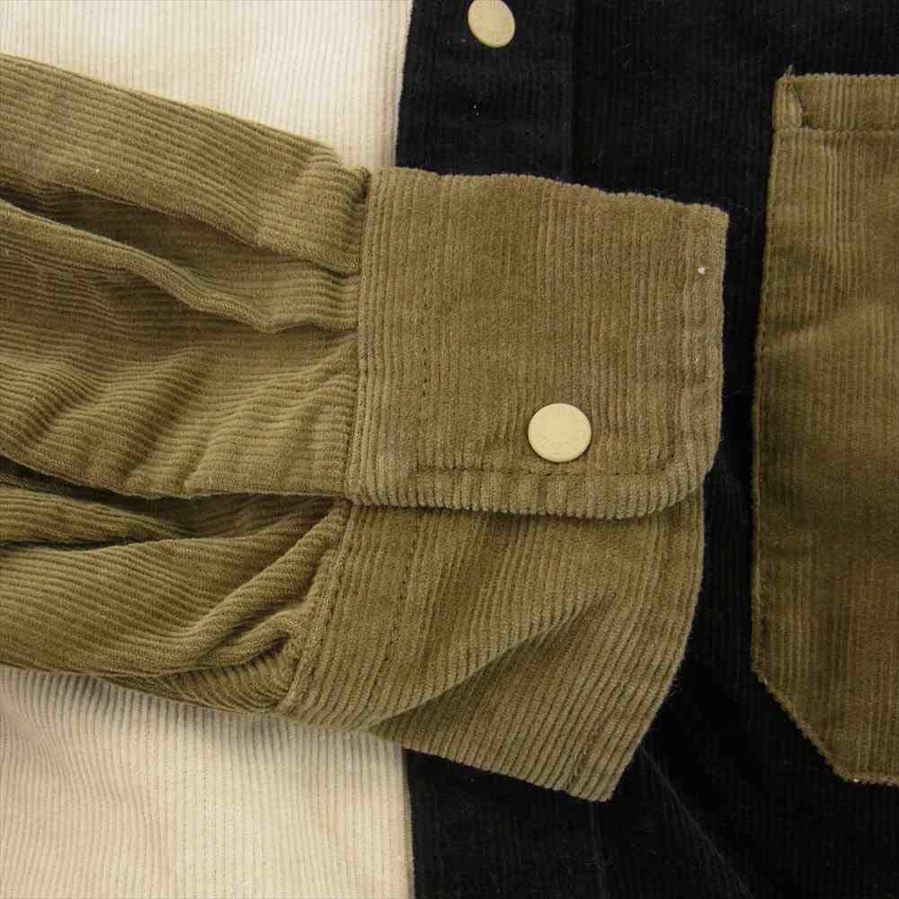 THE NORTH FACE ノースフェイス NT3075N PURPLE LABEL パープル レーベル Organic Cotton Corduroy Panel Big Shirt オーガニック コットン コーデュロイ ビッグ シャツ マルチカラー系 S【中古】