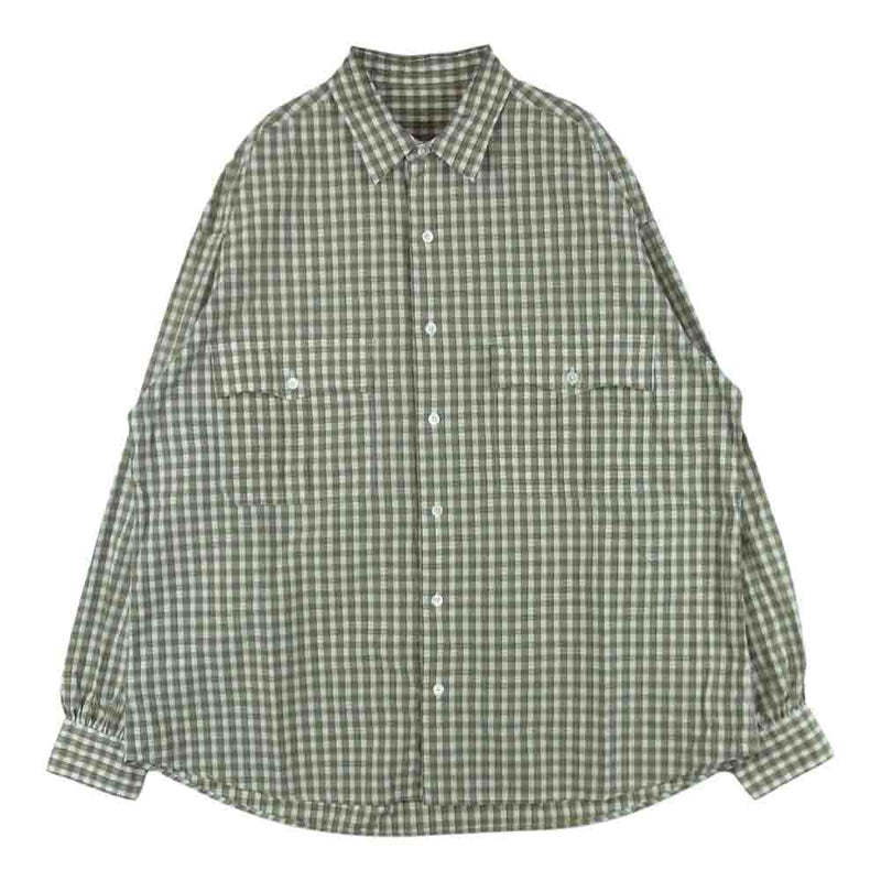 PORTER CLASSIC ポータークラシック ROLL UP GINGHAM CHECK SHIRT