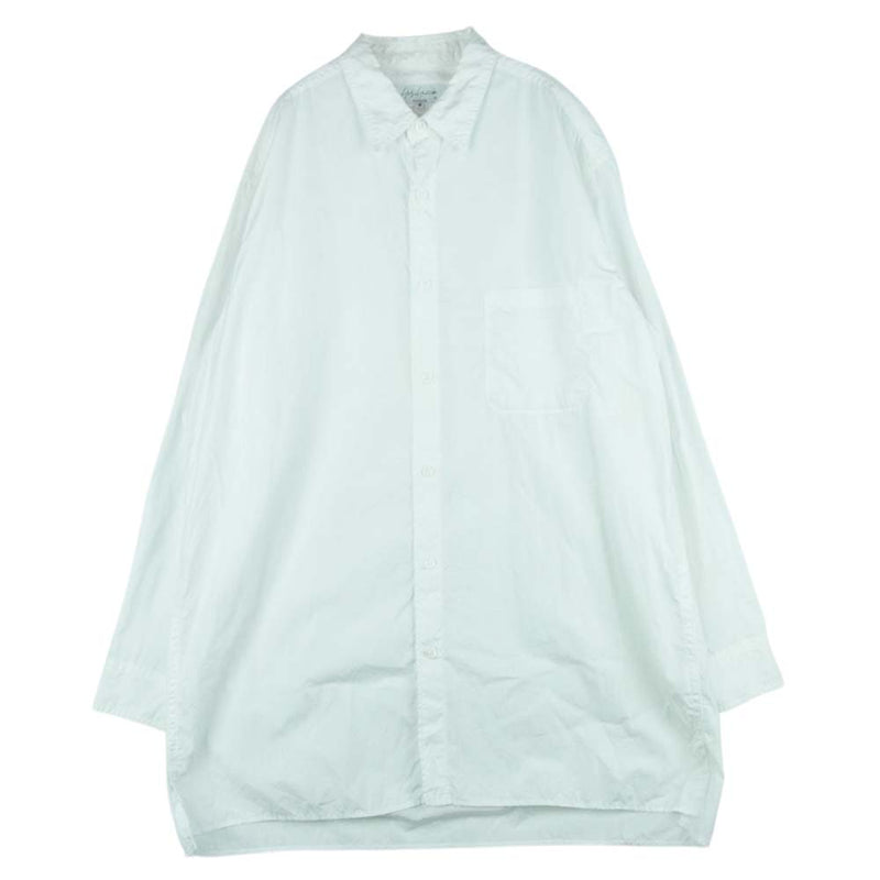 yohji yamamoto  チェーンステッチ ブロードシャツ ホワイト