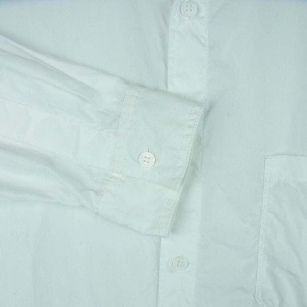 Yohji Yamamoto POUR HOMME ヨウジヤマモトプールオム 21SS HD-B27-024 CHAIN STITCH BROAD CLASSIC BIG BLOUSE 定番BIG環縫い ブラウス チェーン ステッチ ブロード クラシック ビッグ シャツ 長袖 ホワイト系 4【中古】