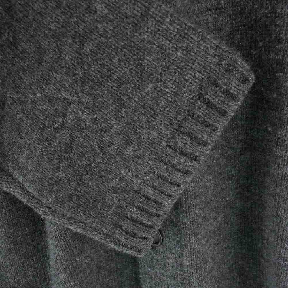 Yohji Yamamoto POUR HOMME ヨウジヤマモトプールオム 21AW HX-K77-181 ダリア ロング カーディガン フラワー ニット コート グレー系 3【中古】
