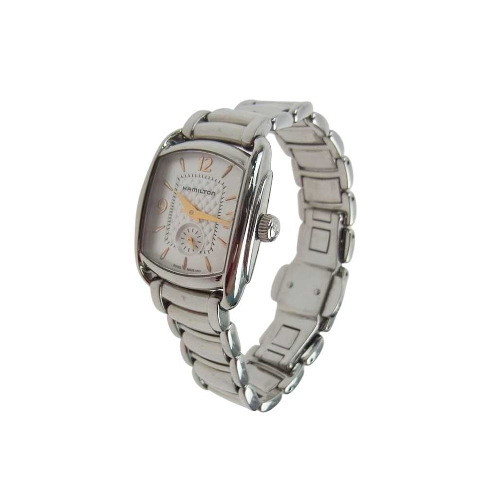 HAMILTON ハミルトン H123510 バグリー クォーツ QZ アナログ ウォッチ 腕時計 シルバー系【中古】