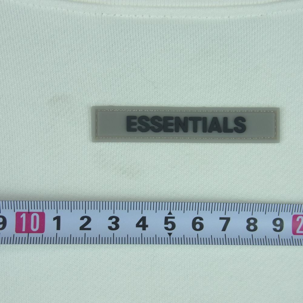 FEAR OF GOD フィアオブゴッド ESSENTIALS CREWNECK PULLOVER SWEAT SHIRT エッセンシャルズ クルーネック プルオーバ― スウェット トレーナー ホワイト系 M【中古】