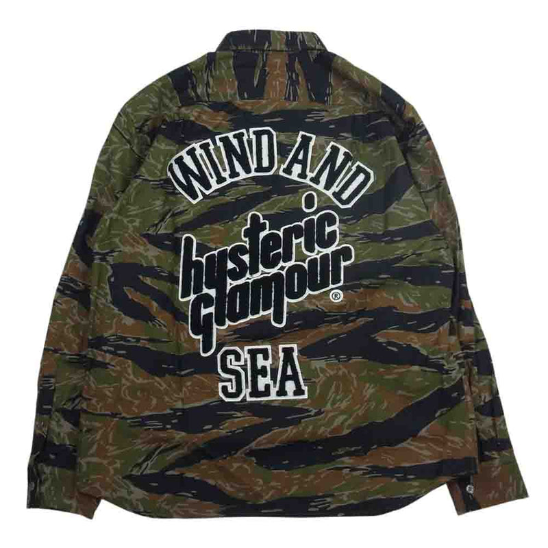 WIND AND SEA × HYSTERIC GLAMOUR ウィンダンシー ヒステリックグラマー 長袖チェックシャツ WDS-C-HYS-23-AP-Q1-09【004】【岩】