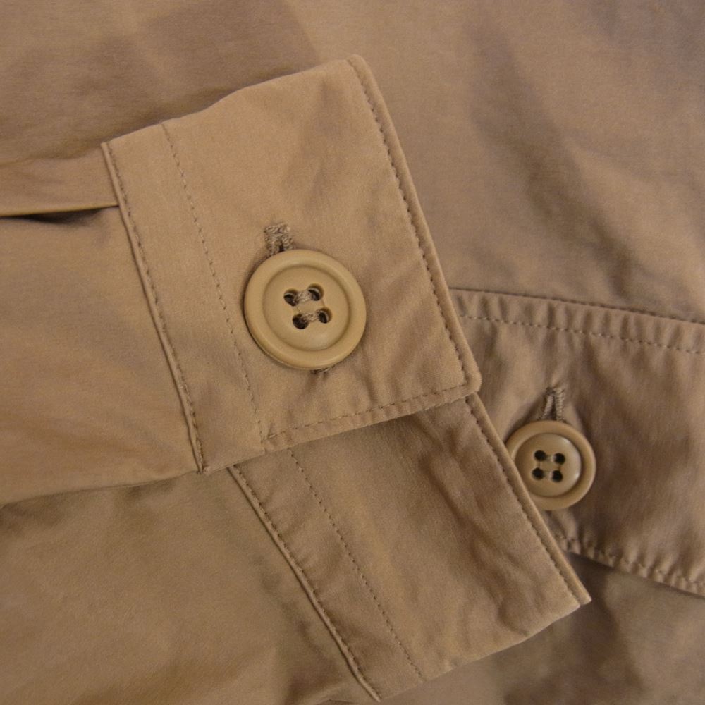 CURLY カーリー ポリエステル ナイロン 長袖 シャツ ベージュ系 4【中古】