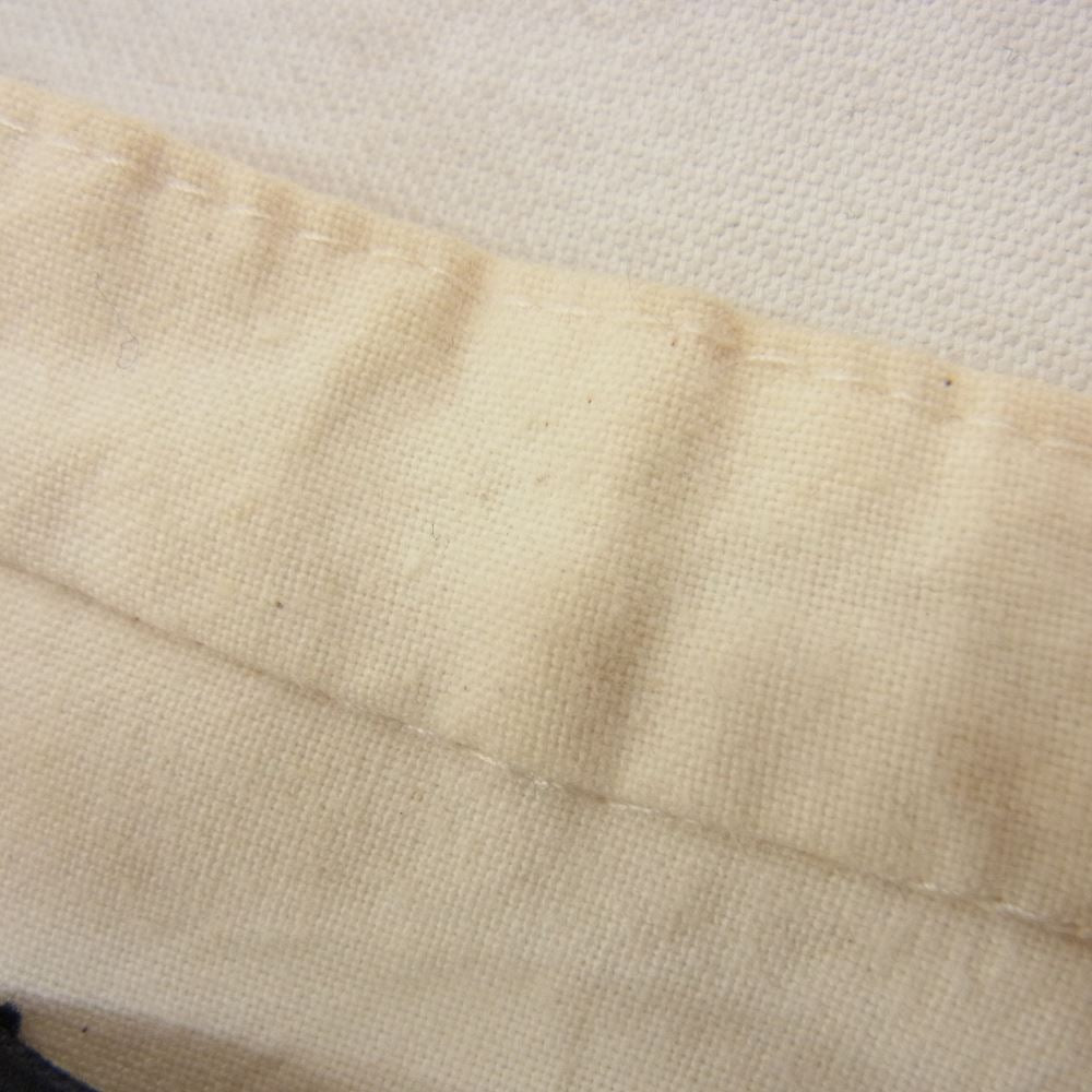 FRANK LEDER フランクリーダー ベッドリネン コットン バンドカラー 長袖 シャツ オフホワイト系 M【中古】