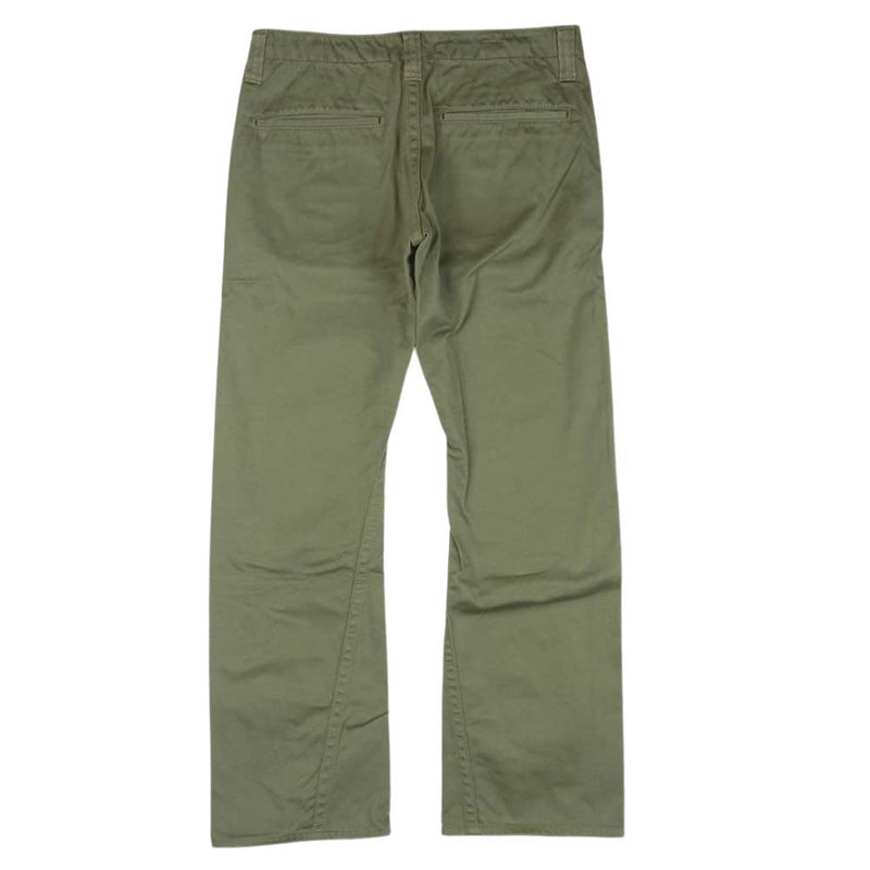 FOB FACTORY エフオービーファクトリー F0242 FUSION TROUSERS フュージョン トラウザー チノ パンツ  グレイッシュカーキ系 M【中古】