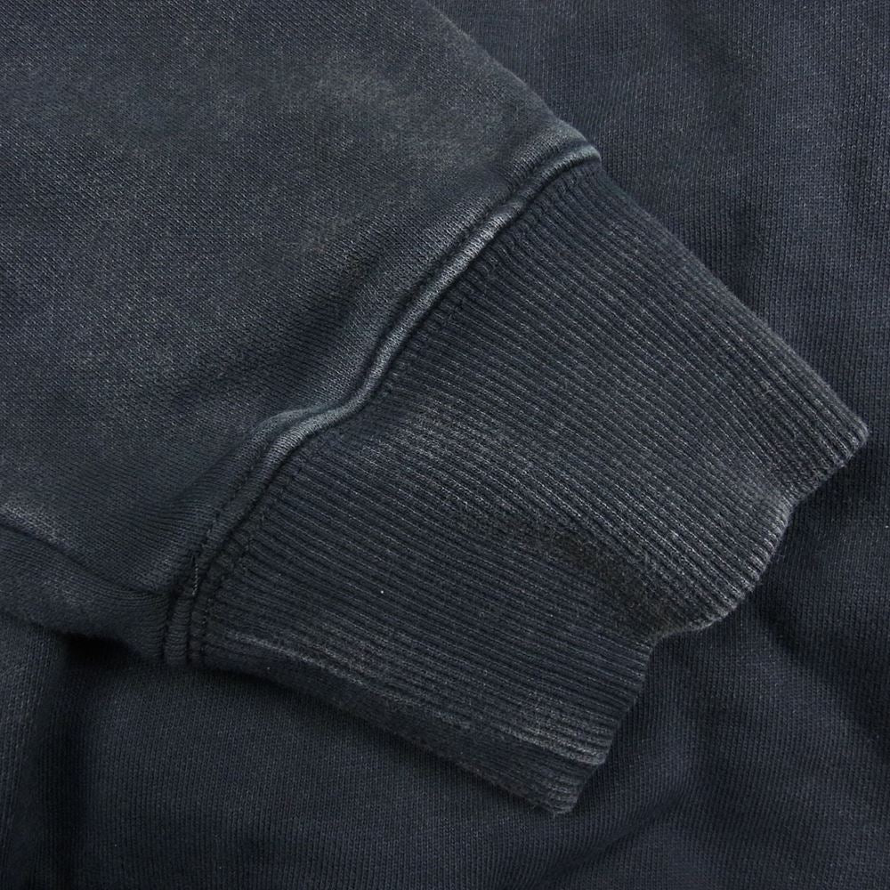 CRIMIE クライミー CR1-02A5-CL72 VINTAGE OVERDYE OLD ENGLISH LOGO HOODIE ヴィンテージ加工 オーバーダイ ロゴ パーカー フーディ ブラック系 L【中古】